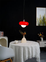 Modern Harvey Glass Globe Pendant Light with Chrome Finish and Plexiglass Shade