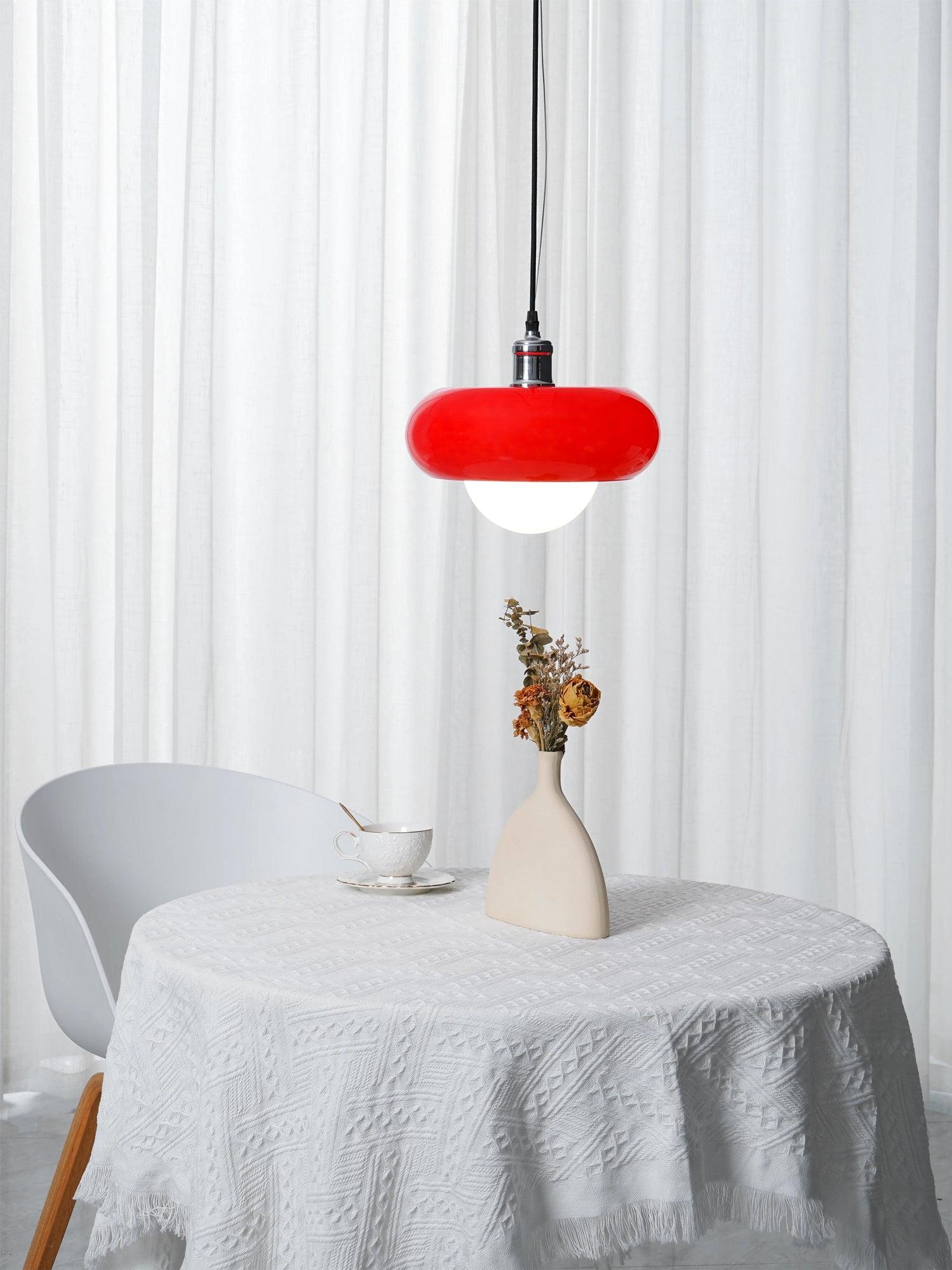 Modern Harvey Glass Globe Pendant Light with Chrome Finish and Plexiglass Shade