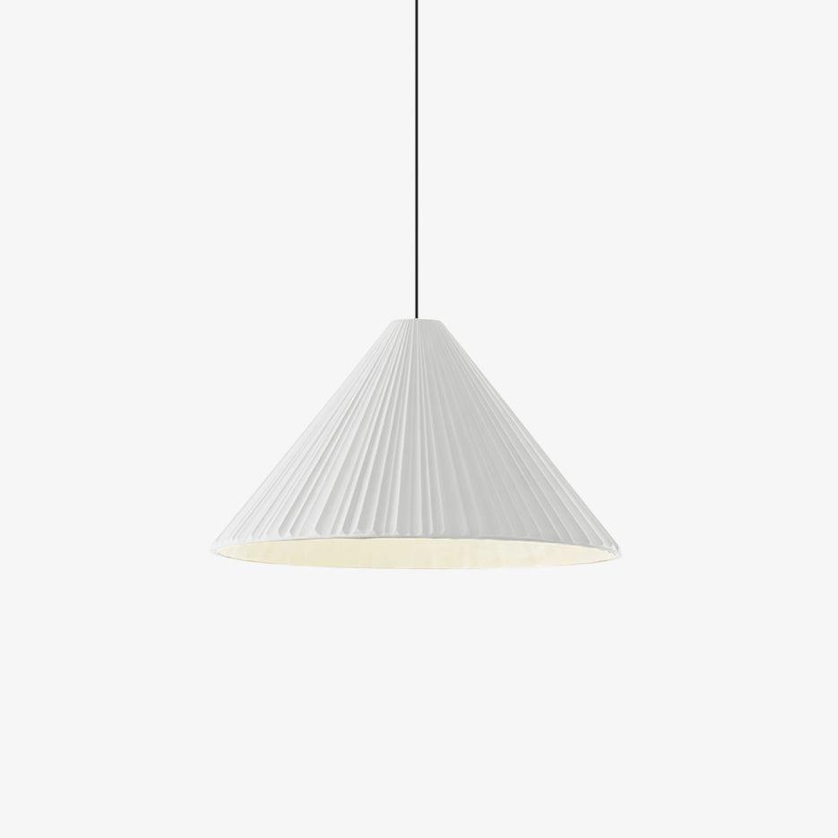 Modern Hat Resin Pendant Light Pleated Design Ceiling Lamp Macaron Colors for Indoor Lighting