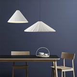 Modern Hat Resin Pendant Light Pleated Design Ceiling Lamp Macaron Colors for Indoor Lighting