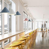 Modern Hat Resin Pendant Light Pleated Design Ceiling Lamp Macaron Colors for Indoor Lighting