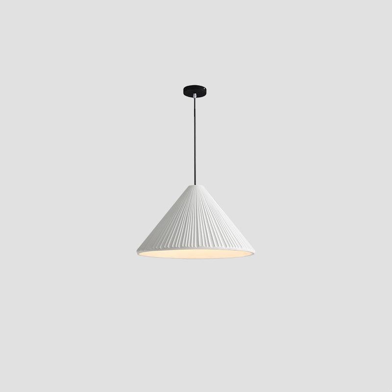Modern Hat Resin Pendant Light Pleated Design Ceiling Lamp Macaron Colors for Indoor Lighting