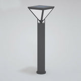Modern Heavy Duty Solar Powered Outdoor LED Lamp Post Light Waterproof Garden Pathway Pillar