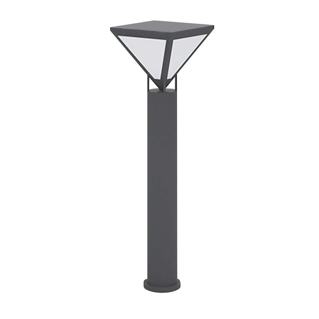 Modern Heavy Duty Solar Powered Outdoor LED Lamp Post Light Waterproof Garden Pathway Pillar