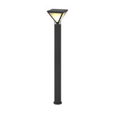 Modern Heavy Duty Solar Powered Outdoor LED Lamp Post Light Waterproof Garden Pathway Pillar