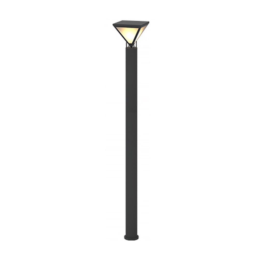 Modern Heavy Duty Solar Powered Outdoor LED Lamp Post Light Waterproof Garden Pathway Pillar