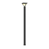 Modern Heavy Duty Solar Powered Outdoor LED Lamp Post Light Waterproof Garden Pathway Pillar