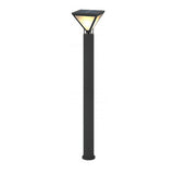 Modern Heavy Duty Solar Powered Outdoor LED Lamp Post Light Waterproof Garden Pathway Pillar