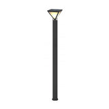 Modern Heavy Duty Solar Powered Outdoor LED Lamp Post Light Waterproof Garden Pathway Pillar
