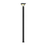 Modern Heavy Duty Solar Powered Outdoor LED Lamp Post Light Waterproof Garden Pathway Pillar