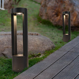 Modern Hollow Cylindrical Outdoor LED Bollard Light Waterproof Pathway Lamp for Garden and Yard