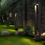 Modern Hollow Cylindrical Outdoor LED Bollard Light Waterproof Pathway Lamp for Garden and Yard