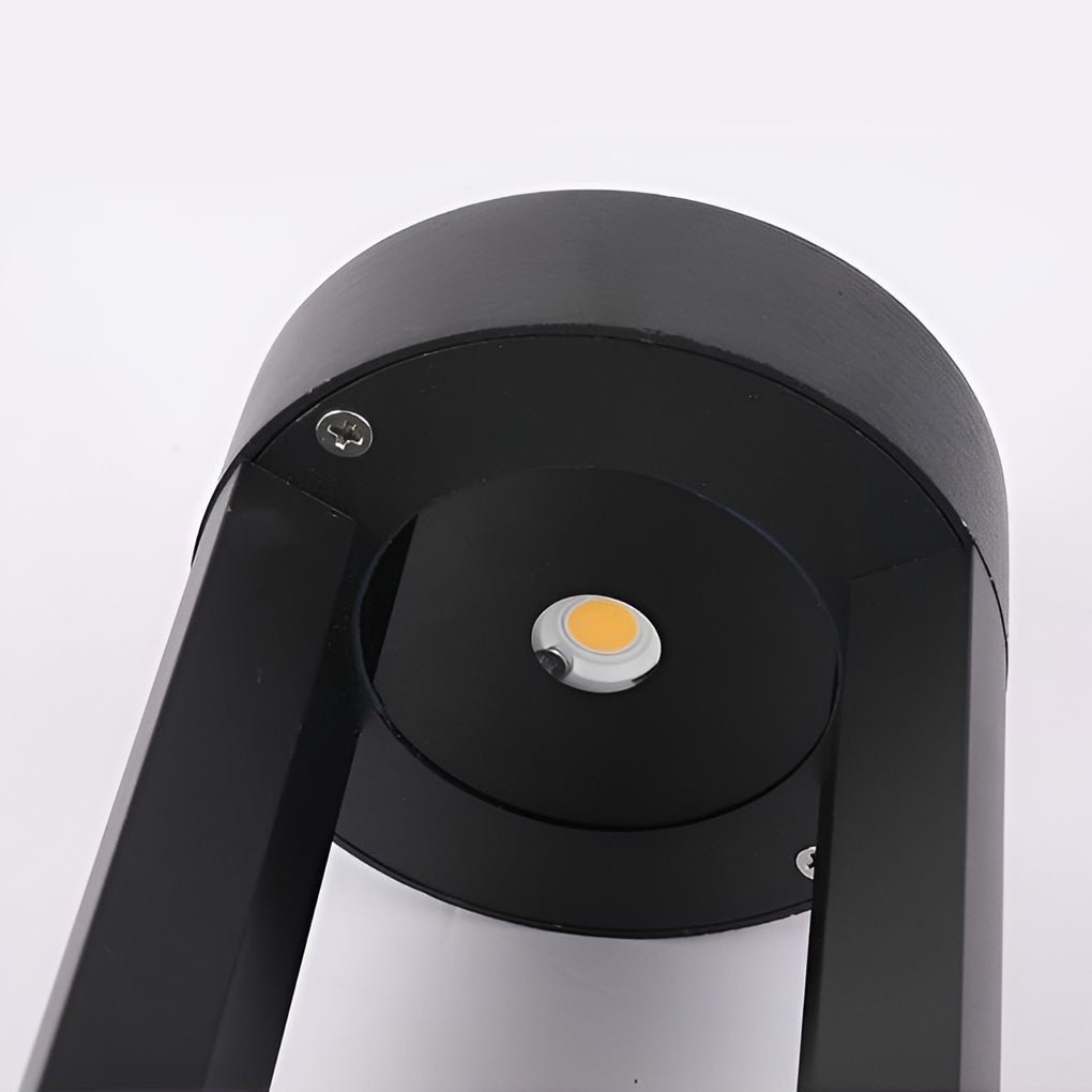 Modern Hollow Cylindrical Outdoor LED Bollard Light Waterproof Pathway Lamp for Garden and Yard