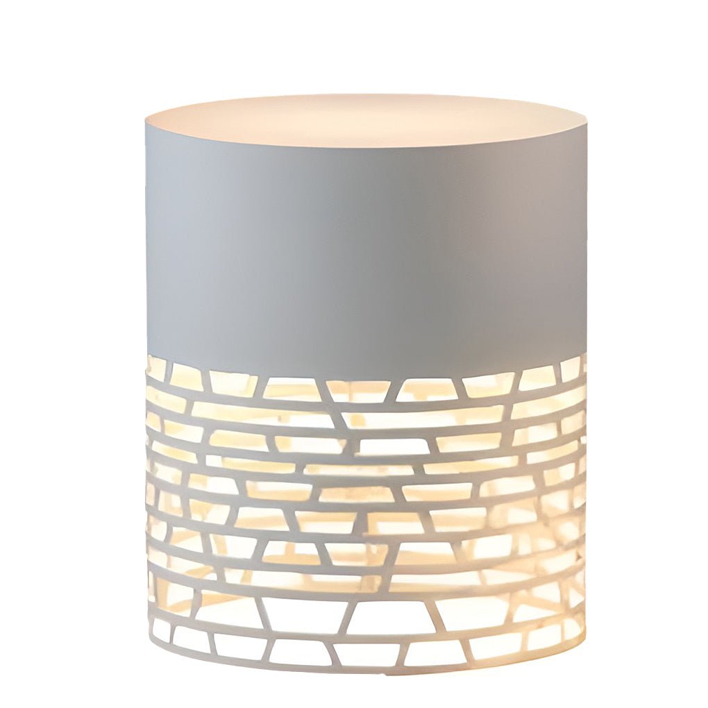 Modern Hollow Design Outdoor Post Light Waterproof Stainless Steel Garden Pedestal Lamp
