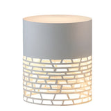 Modern Hollow Design Outdoor Post Light Waterproof Stainless Steel Garden Pedestal Lamp