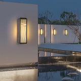 Modern Hollow Design Outdoor Wall Sconce IP54 Waterproof Marble Porch Light for Villa Gate