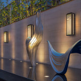 Modern Hollow Design Outdoor Wall Sconce IP54 Waterproof Marble Porch Light for Villa Gate