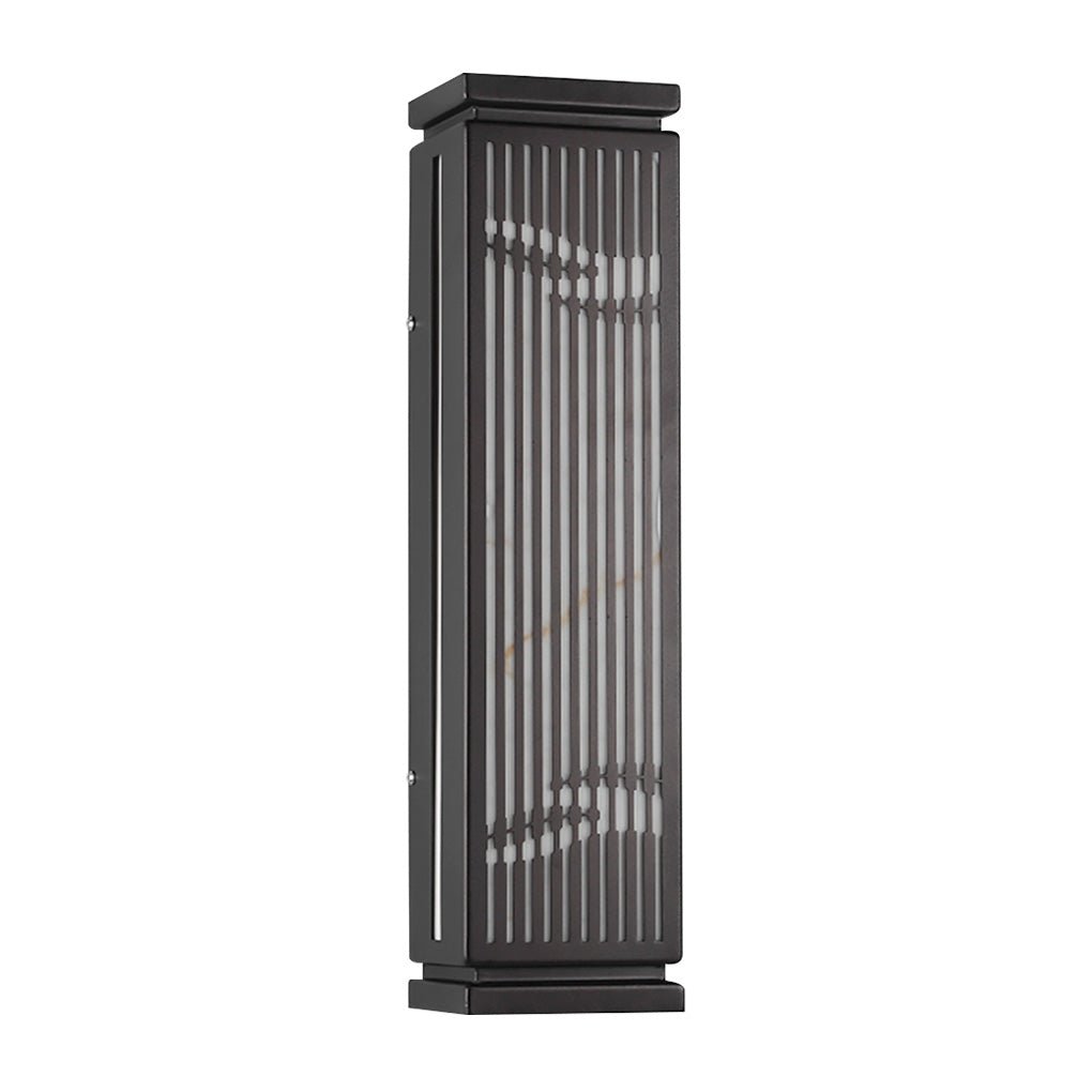 Modern Hollow Design Outdoor Wall Sconce IP54 Waterproof Marble Porch Light for Villa Gate