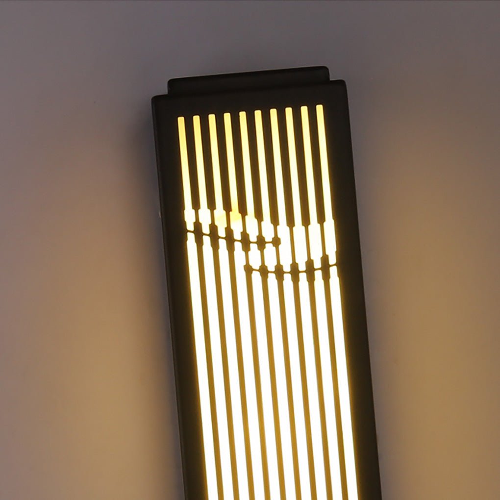 Modern Hollow Design Outdoor Wall Sconce IP54 Waterproof Marble Porch Light for Villa Gate