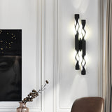 Modern Hollow Flame LED Wall Sconce Up and Down Light Nordic Style Fixture for Indoor Decor
