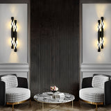 Modern Hollow Flame LED Wall Sconce Up and Down Light Nordic Style Fixture for Indoor Decor