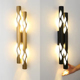 Modern Hollow Flame LED Wall Sconce Up and Down Light Nordic Style Fixture for Indoor Decor