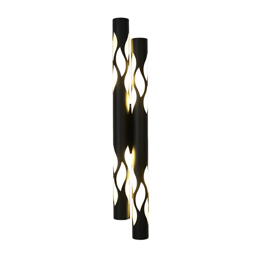 Modern Hollow Flame LED Wall Sconce Up and Down Light Nordic Style Fixture for Indoor Decor
