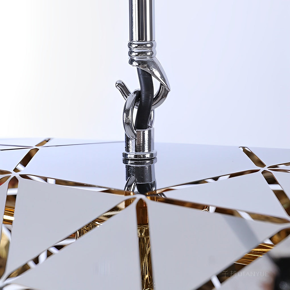 Modern Hollow Stainless Steel Pendant Light Irregular Creative Chandelier for Dining Room