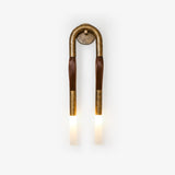 Modern Horsehair Tassel Wall Lamp with G9 LED Sconce and Elegant Glass Shade