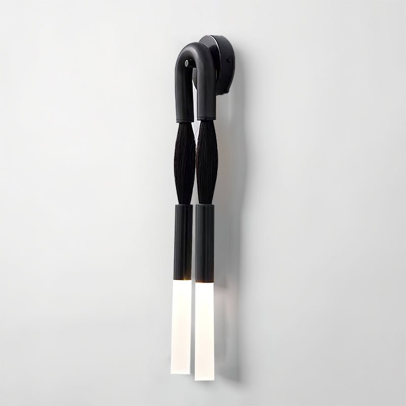 Modern Horsehair Tassel Wall Lamp with G9 LED Sconce and Elegant Glass Shade
