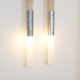 Modern Horsehair Tassel Wall Lamp with G9 LED Sconce and Elegant Glass Shade