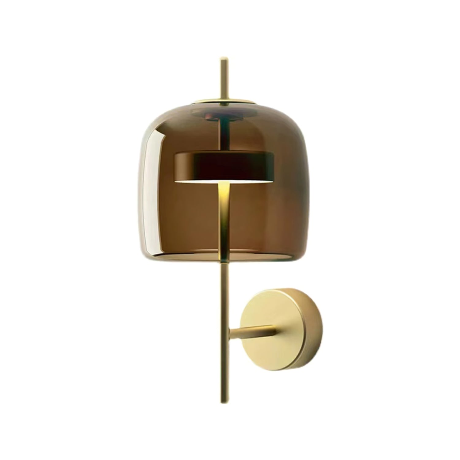 Modern Hourglass Glass Wall Sconce LED Indoor Lighting Fixture with Metal Frame