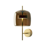 Modern Hourglass Glass Wall Sconce LED Indoor Lighting Fixture with Metal Frame