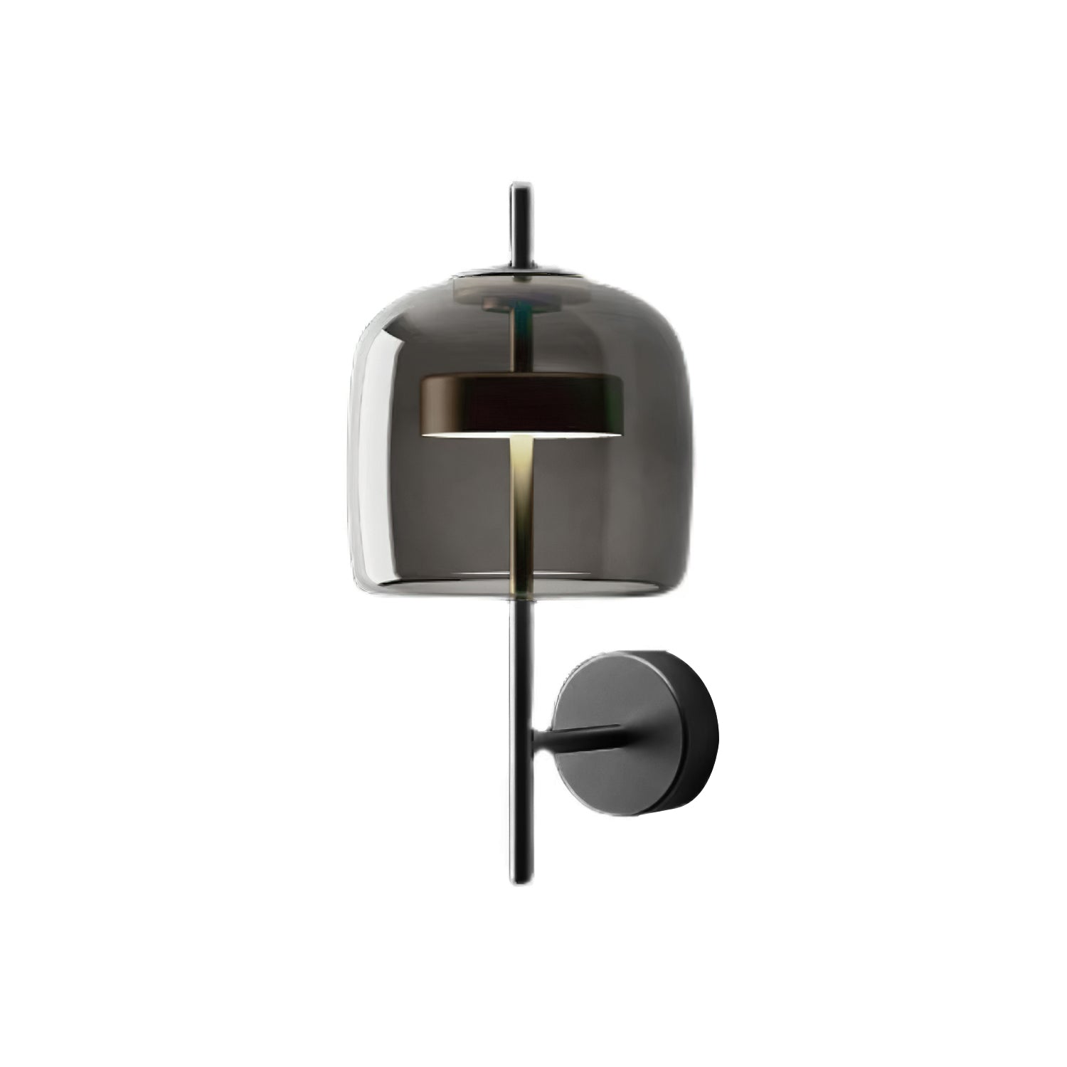 Modern Hourglass Glass Wall Sconce LED Indoor Lighting Fixture with Metal Frame