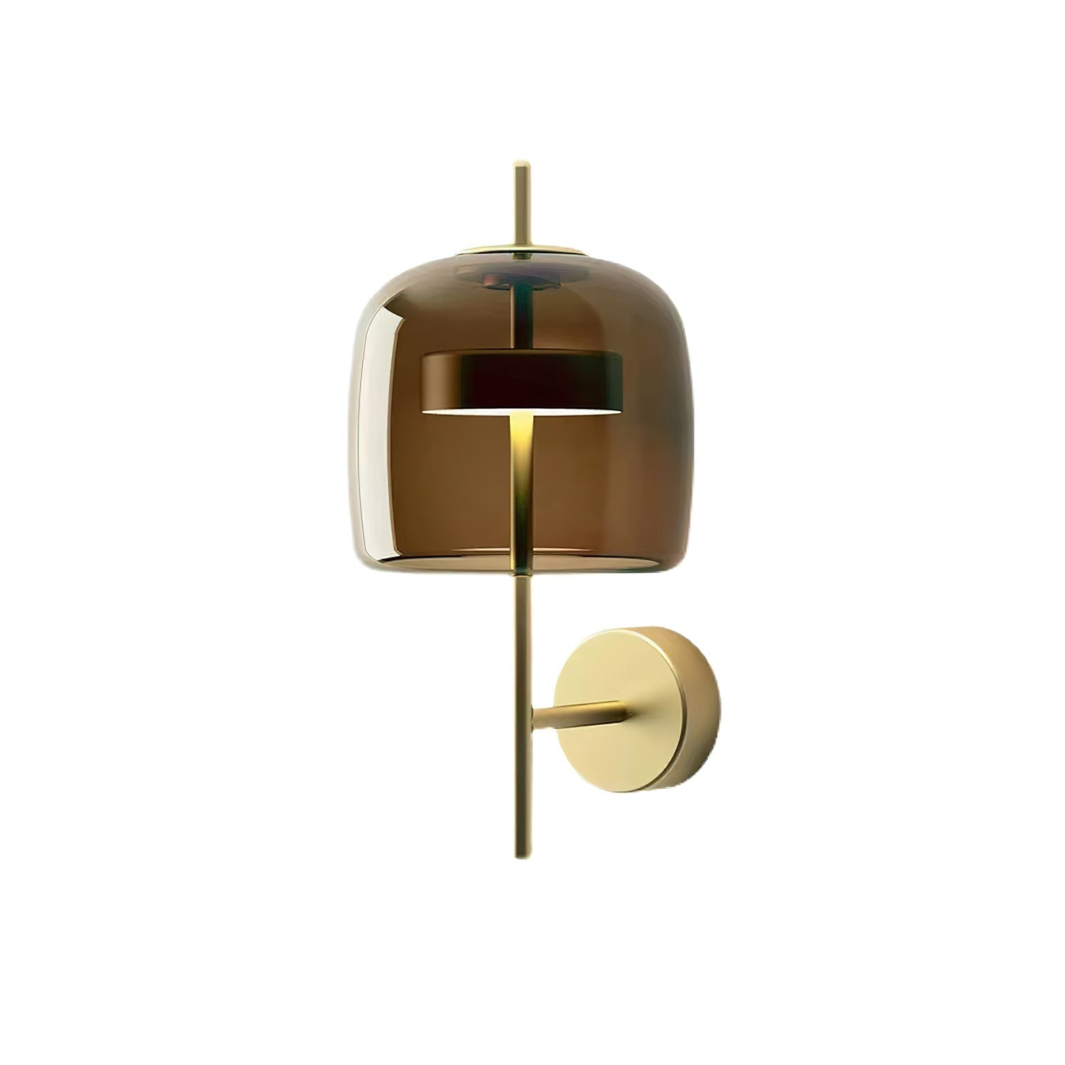 Modern Hourglass Glass Wall Sconce LED Indoor Lighting Fixture with Metal Frame