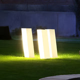 Modern Inclined Waterproof LED Garden Pathway Light Stainless Steel Outdoor Lawn Lamp for Yard