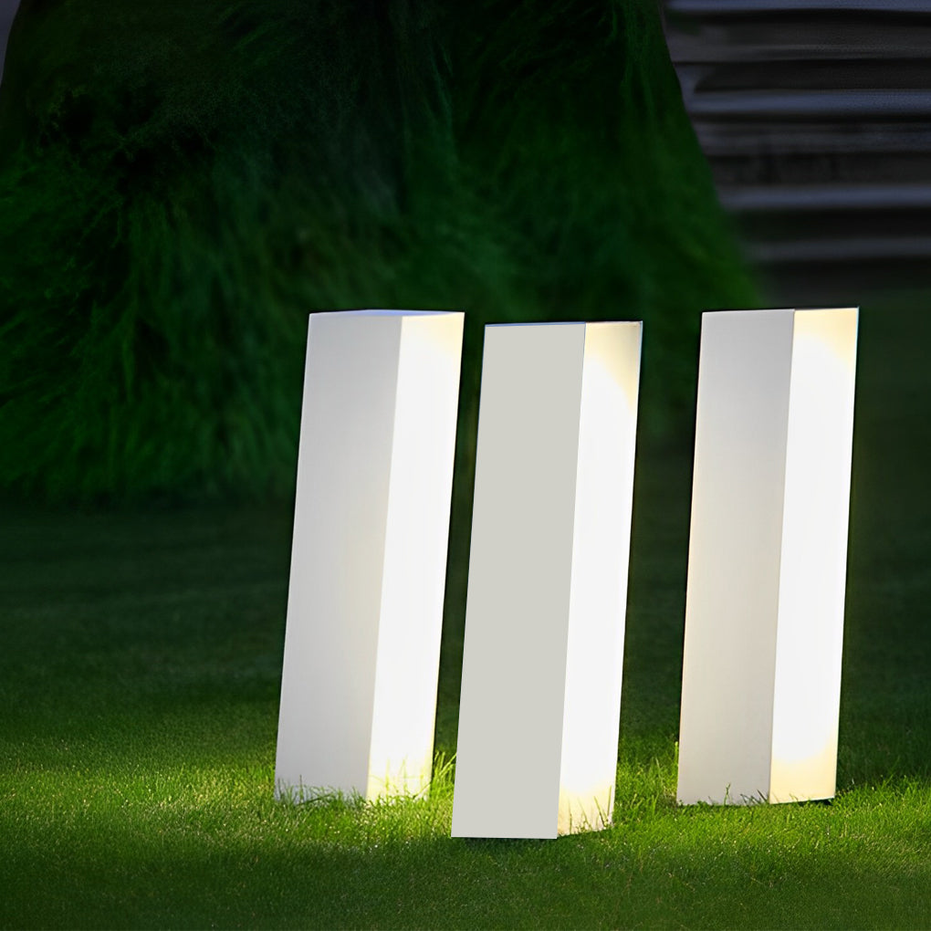 Modern Inclined Waterproof LED Garden Pathway Light Stainless Steel Outdoor Lawn Lamp for Yard