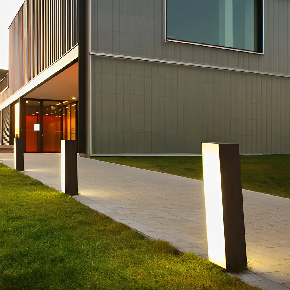 Modern Inclined Waterproof LED Garden Pathway Light Stainless Steel Outdoor Lawn Lamp for Yard
