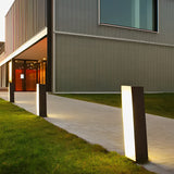Modern Inclined Waterproof LED Garden Pathway Light Stainless Steel Outdoor Lawn Lamp for Yard