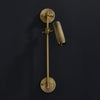 Modern Industrial Adjustable Brass Spot Rail Wall Light Bronze Finish Sconce