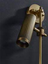 Modern Industrial Adjustable Brass Spot Rail Wall Light Bronze Finish Sconce