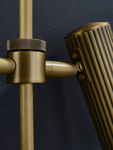 Modern Industrial Adjustable Brass Spot Rail Wall Light Bronze Finish Sconce
