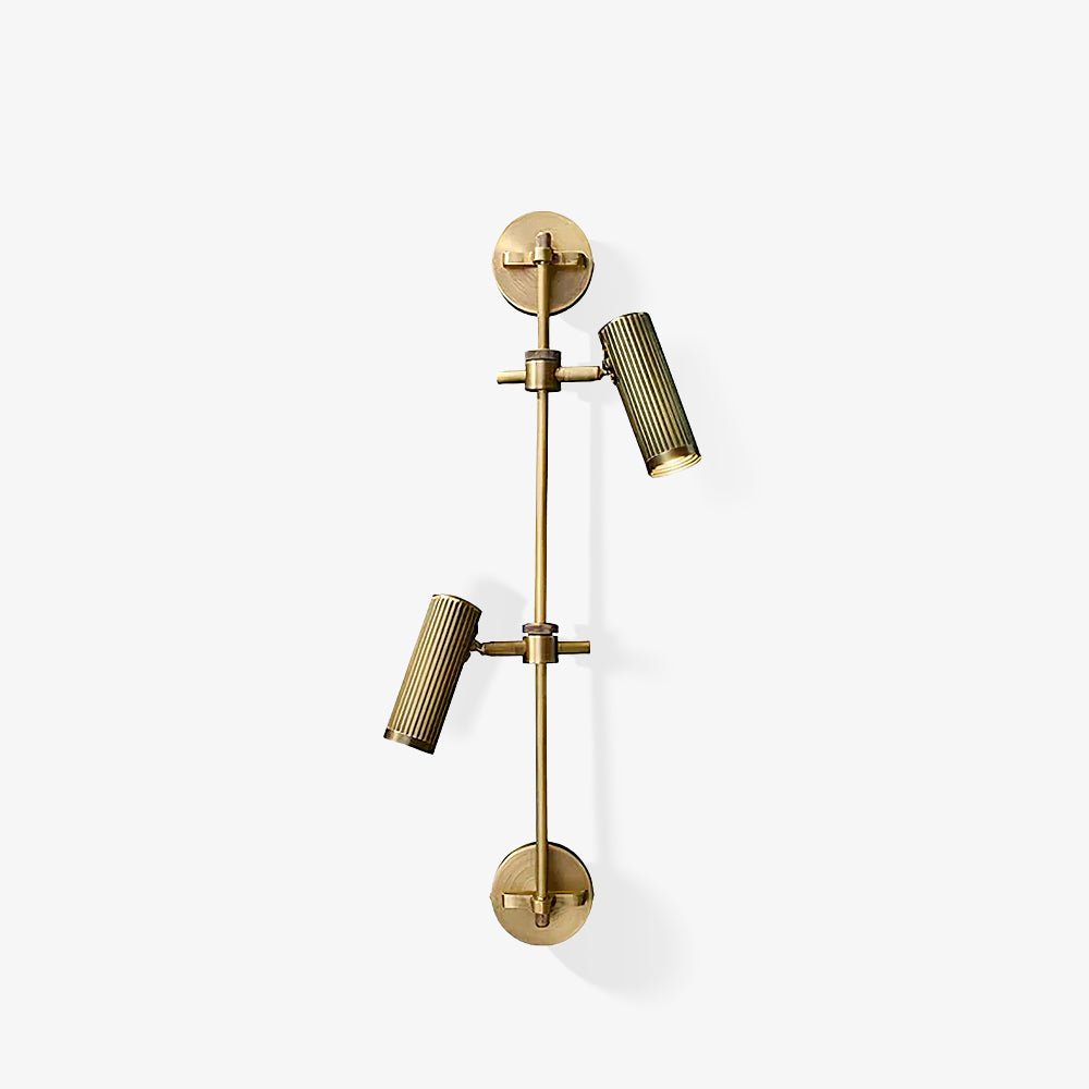 Modern Industrial Adjustable Brass Spot Rail Wall Light Bronze Finish Sconce