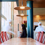 Modern Industrial Aluminum Pendant Light with Focused LED Illumination for Indoor Spaces