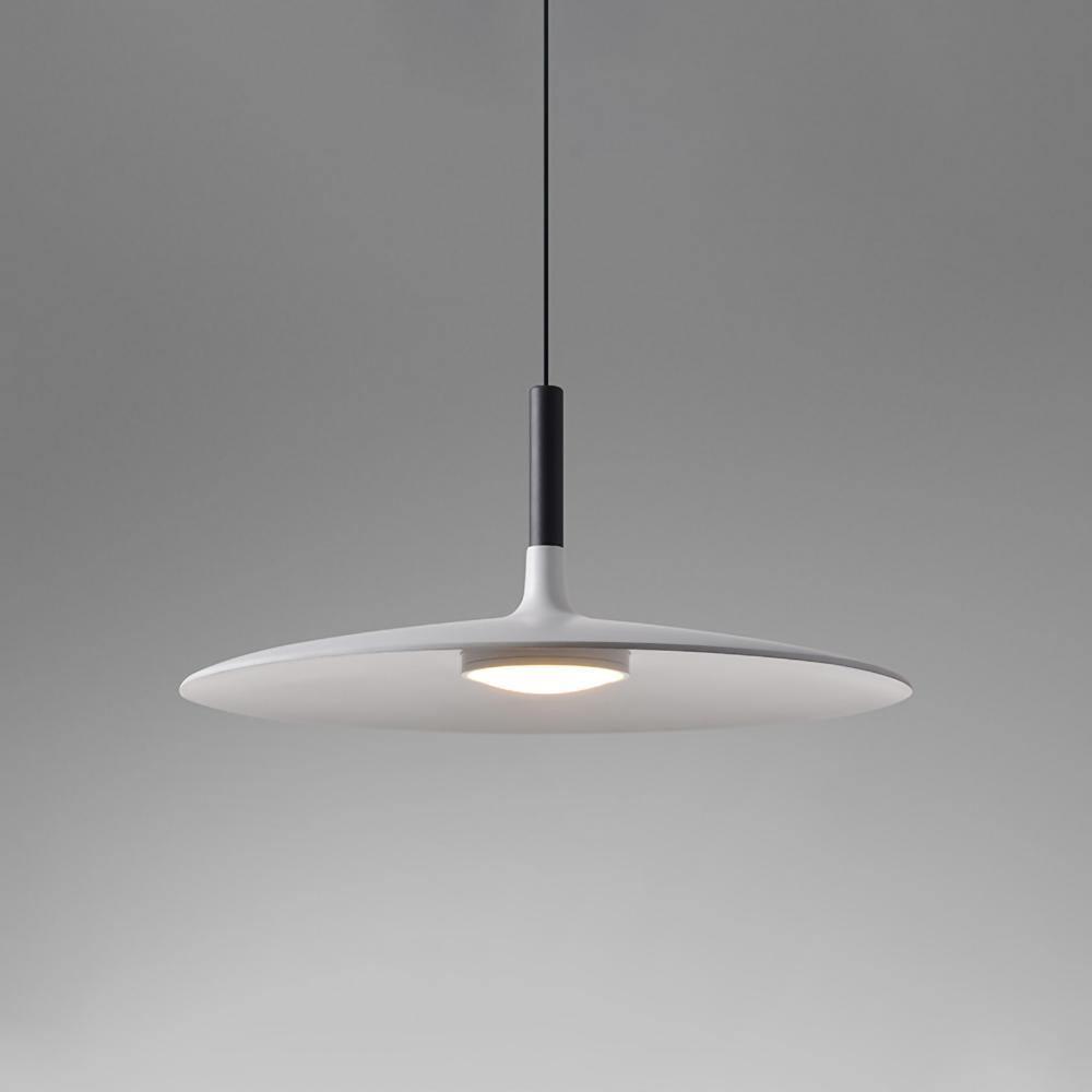 Modern Industrial Aluminum Pendant Light with Focused LED Illumination for Indoor Spaces