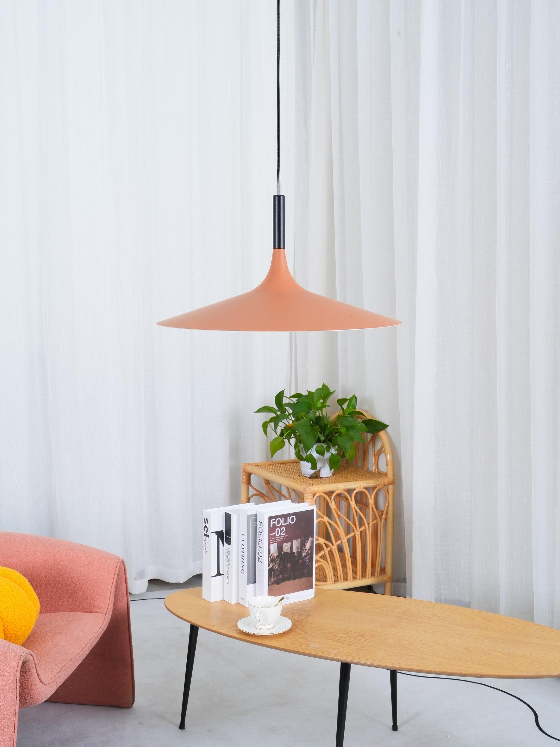 Modern Industrial Aluminum Pendant Light with Focused LED Illumination for Indoor Spaces