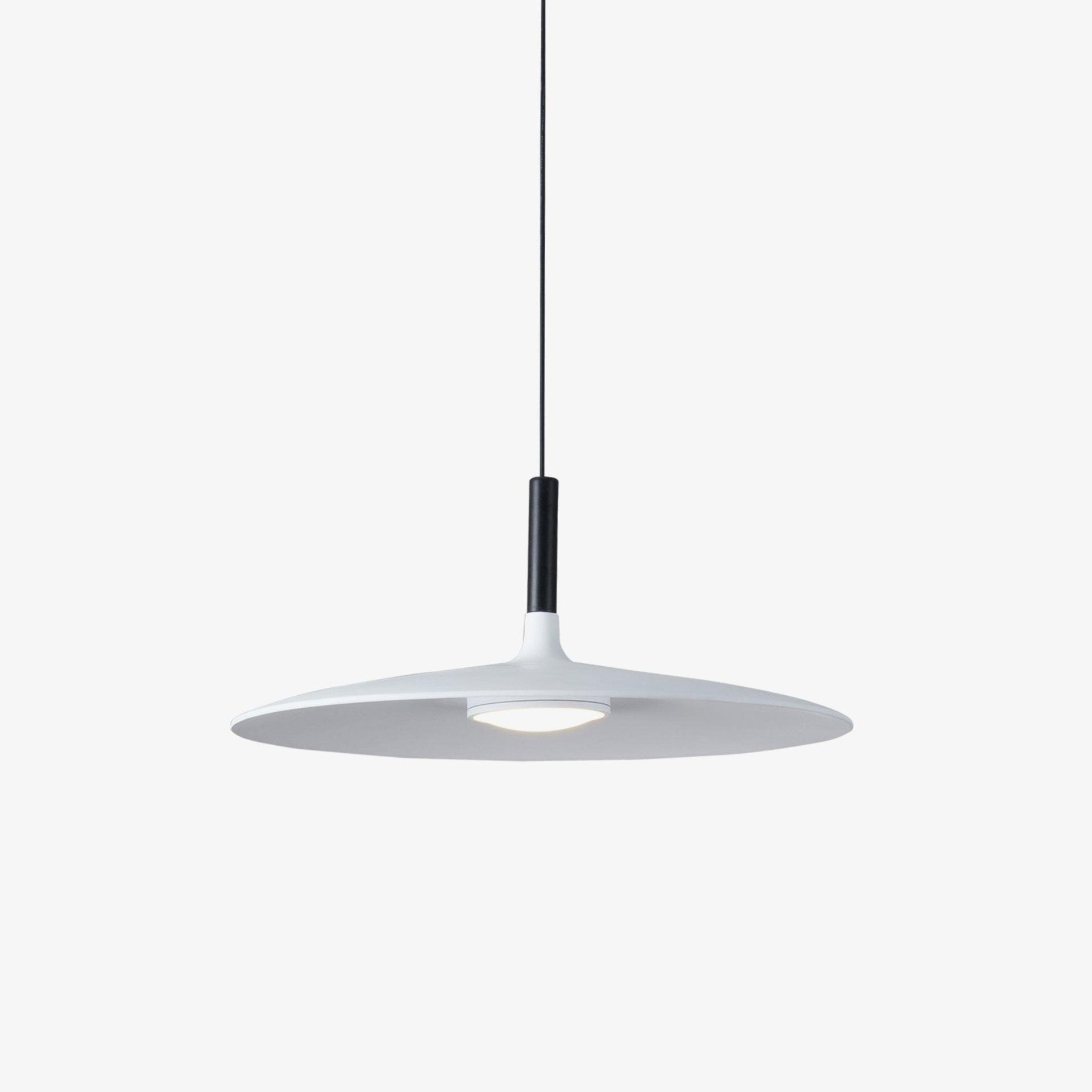 Modern Industrial Aluminum Pendant Light with Focused LED Illumination for Indoor Spaces