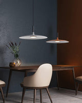 Modern Industrial Aluminum Pendant Light with Focused LED Illumination for Indoor Spaces