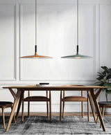 Modern Industrial Aluminum Pendant Light with Focused LED Illumination for Indoor Spaces
