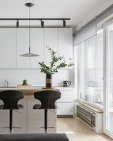 Modern Industrial Aluminum Pendant Light with Focused LED Illumination for Indoor Spaces